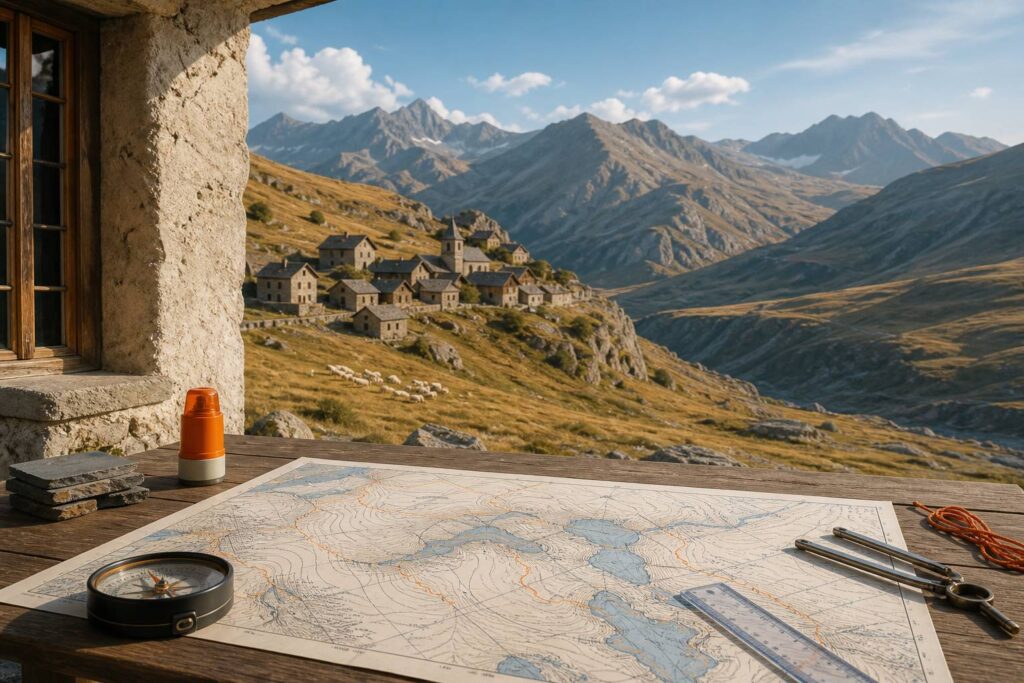 Vallées du Queyras avec villages d'altitude dans les Alpes