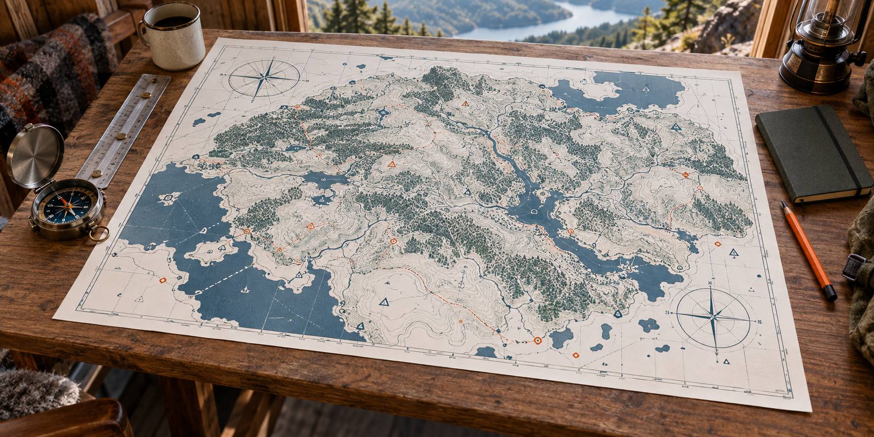 Illustration éditoriale du sujet : Carte du Morvan : massif, reliefs et repères du parc naturel