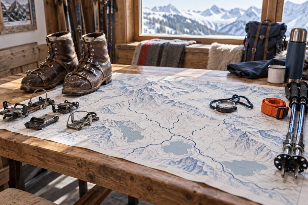 Illustration éditoriale du sujet : Dynafit : histoire de la marque et rôle dans le ski de rando