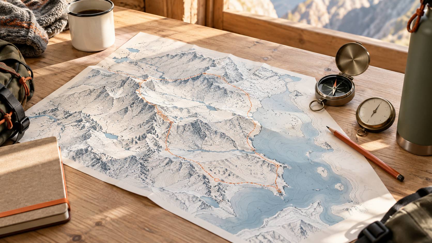 Illustration éditoriale du sujet : Mont Thou : altitude, accès et sentiers des Monts d'Or